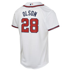 Matt Olson Atlanta Braves Nike Youth Home Game Player Jersey - White Jerseys