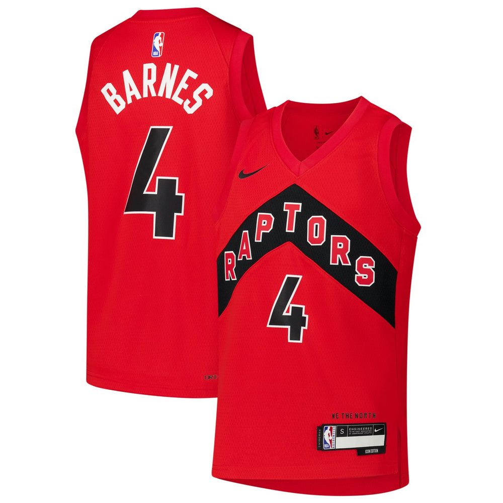 Scottie Barnes Toronto Raptors Youth Swingman Jersey Icon Edition Red - Nike