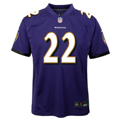 Derrick Henry Baltimore Ravens Youth Game Jersey - Purple Jerseys