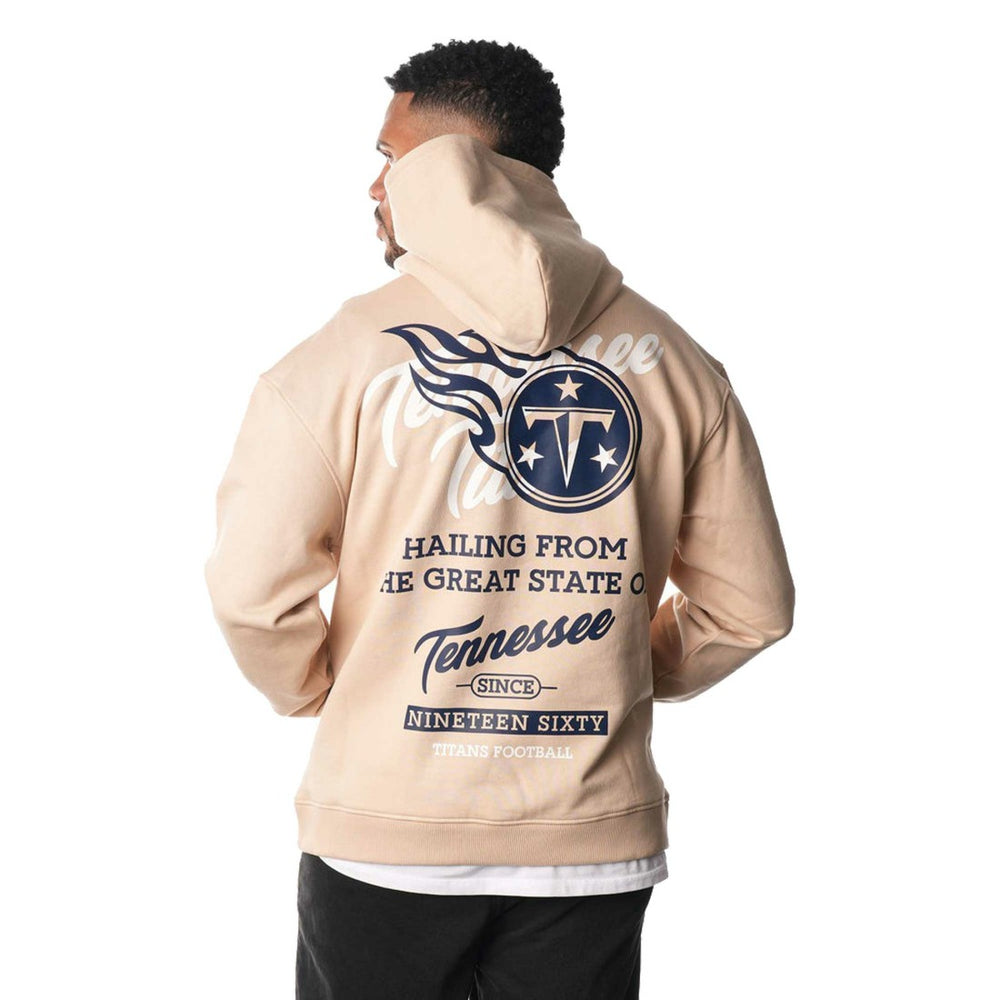 Tennessee Titans The Wild Collective Unisex Fleece Pullover Hoodie - Cream Hoodies