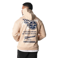 Tennessee Titans The Wild Collective Unisex Fleece Pullover Hoodie - Cream Hoodies