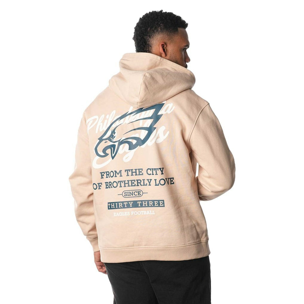 Philadelphia Eagles The Wild Collective Unisex Fleece Pullover Hoodie - Cream Hoodies