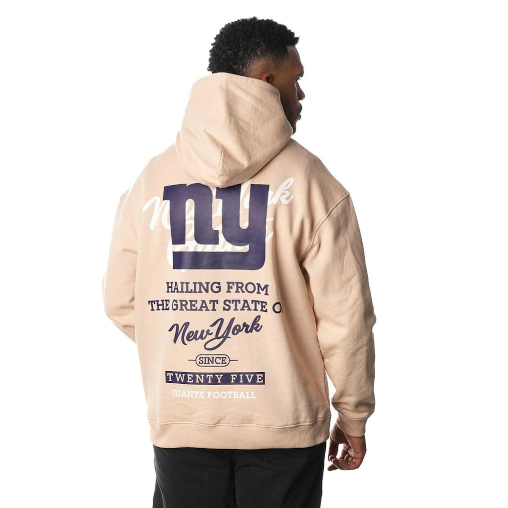 New York Giants The Wild Collective Unisex Fleece Pullover Hoodie - Cream Hoodies