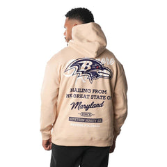 Baltimore Ravens The Wild Collective Unisex Fleece Pullover Hoodie - Cream Hoodies