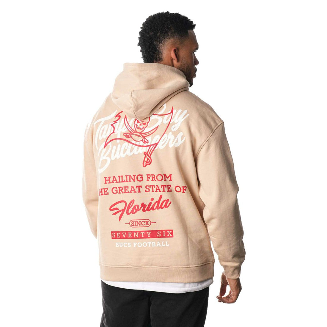 Tampa Bay Buccaneers The Wild Collective Unisex Fleece Pullover Hoodie - Cream Hoodies
