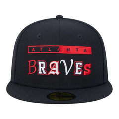 Atlanta Braves New Era Ransom 59FIFTY Fitted Hat - Navy Hats