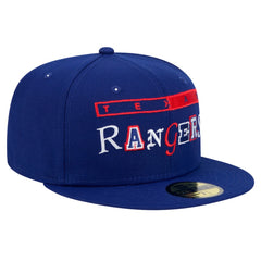 Texas Rangers New Era Ransom 59FIFTY Fitted Hat - Royal Hats