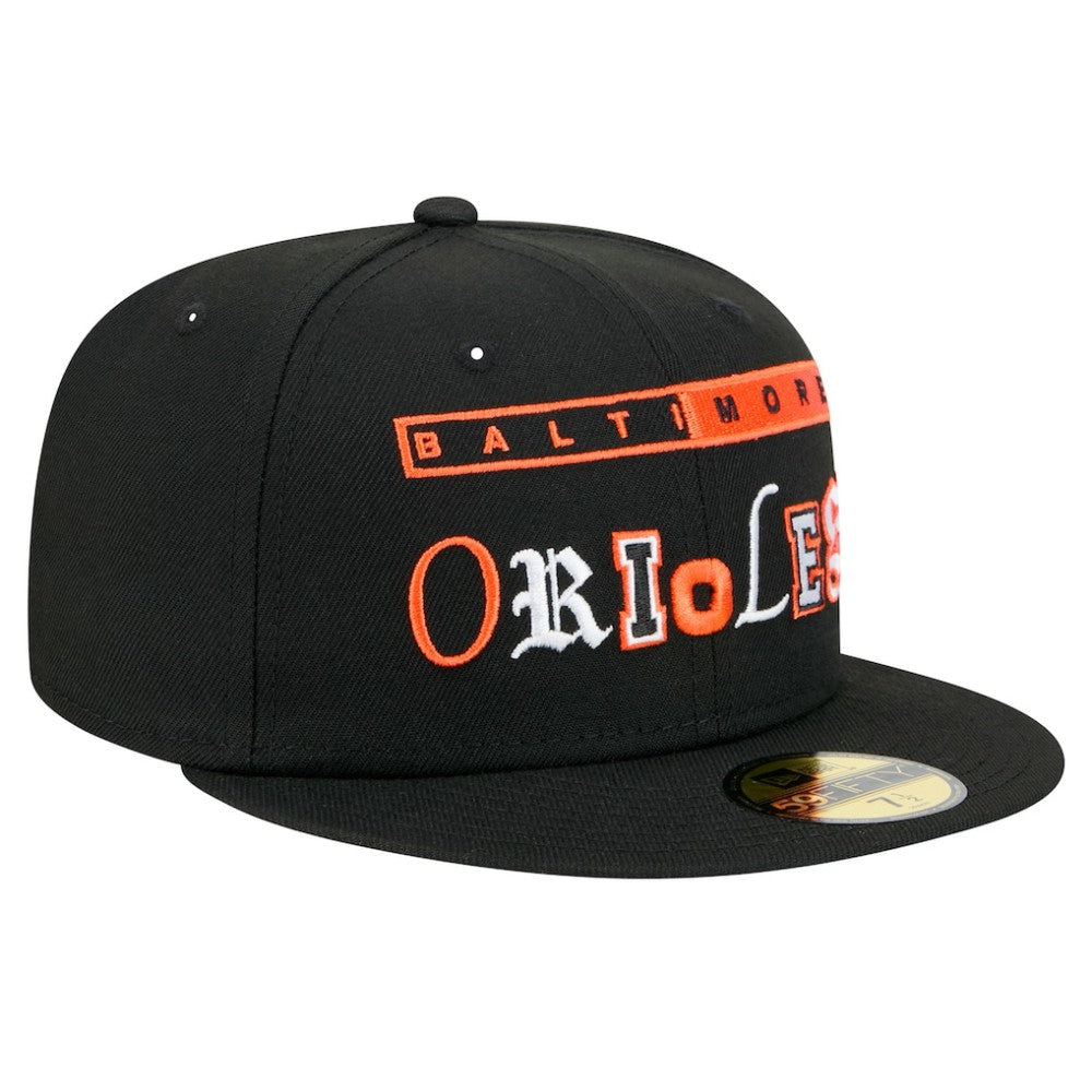 Baltimore Orioles New Era Ransom 59FIFTY Fitted Hat - Black Hats