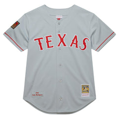 Ivan RodriguezTexas Rangers Mitchell & Ness 1994 Cooperstown Collection Authentic Dark Jersey - Gray Jerseys