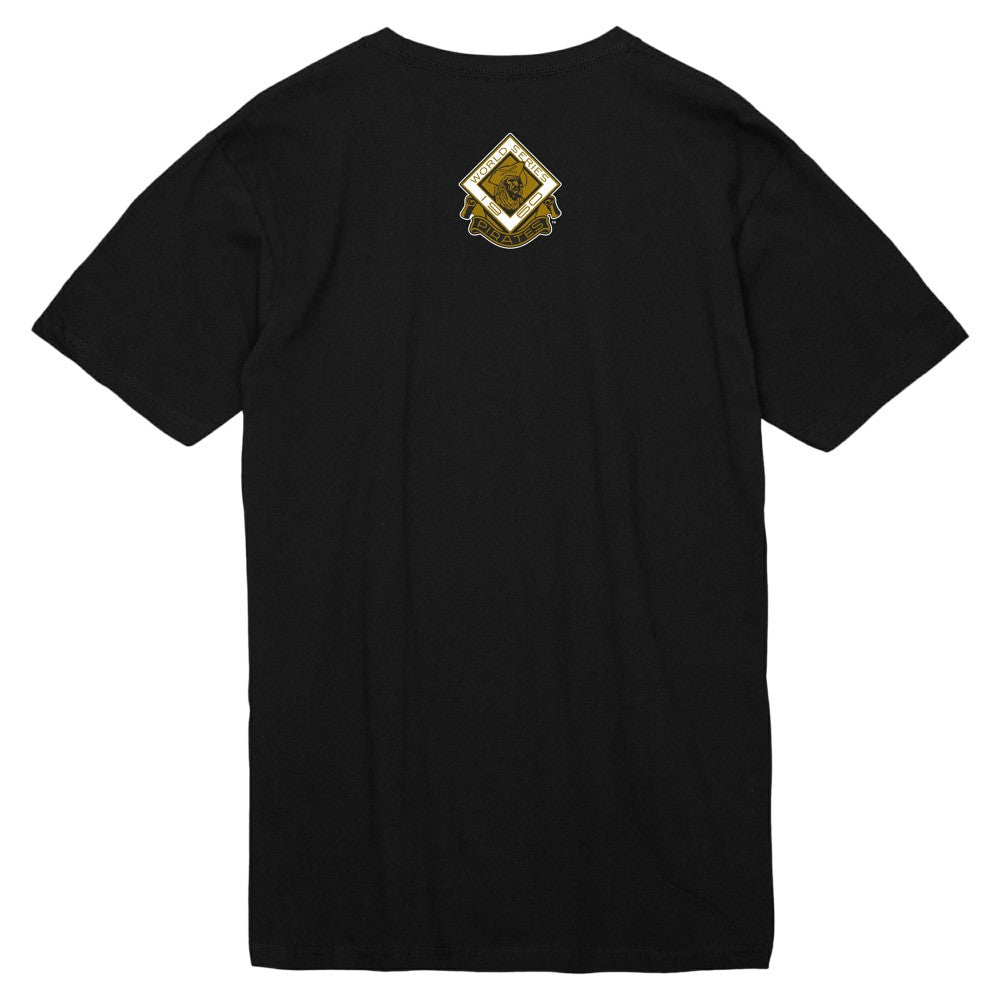 Roberto Clemente Pittsburgh Pirates Mitchell & Ness Cooperstown Collection Heavyweight Premium Player Vintage Logo T-Shirt - Black T-shirts