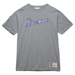 Hank Aaron Atlanta Braves Mitchell & Ness Cooperstown Collection Legends T-Shirt - Heather Gray T-shirts