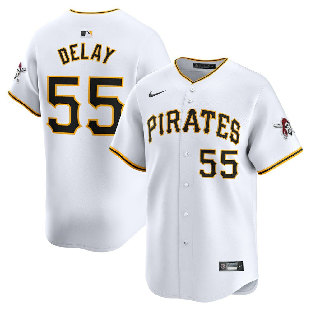 Jason Delay Pittsburgh Pirates Nike Home Limited Player Jersey - White Jerseys