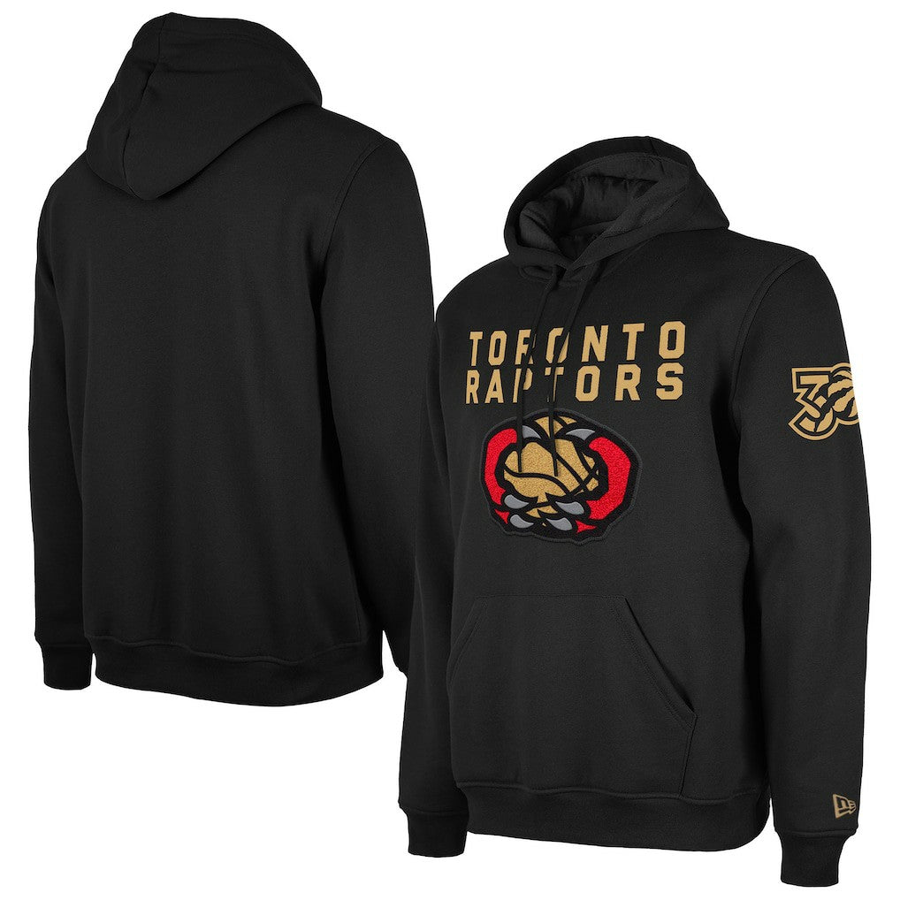 Toronto Raptors 2024/25 City Edition Chenille Heavyweight Pullover Hoodie Black - New Era