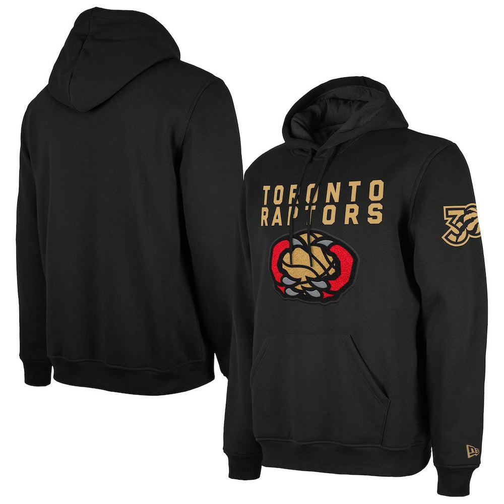 Toronto Raptors 2024/25 City Edition Chenille Heavyweight Pullover Hoodie Black - New Era