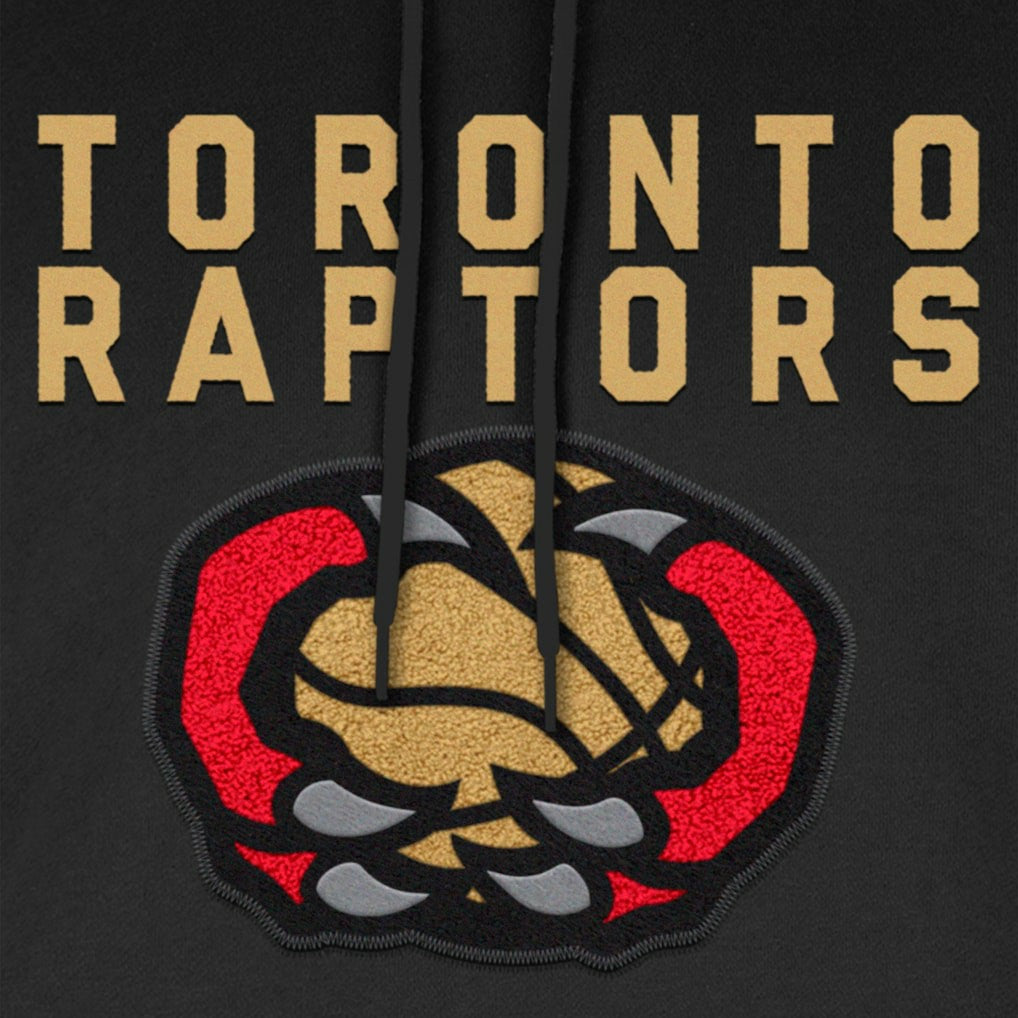 Toronto Raptors 2024/25 City Edition Chenille Heavyweight Pullover Hoodie Black - New Era