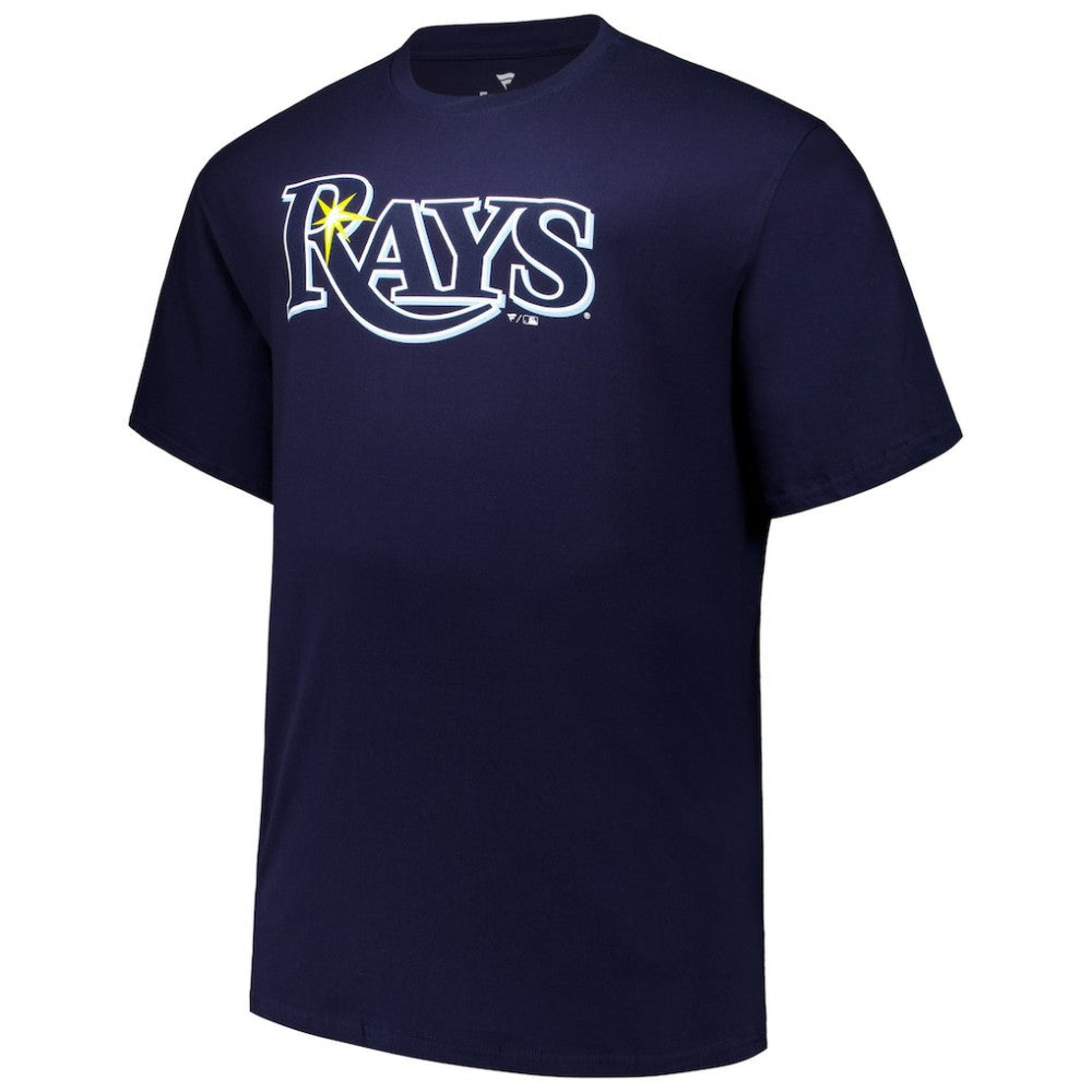 Junior Caminero Tampa Bay Rays Fanatics Big & Tall Name & Number T-Shirt - Navy T-shirts