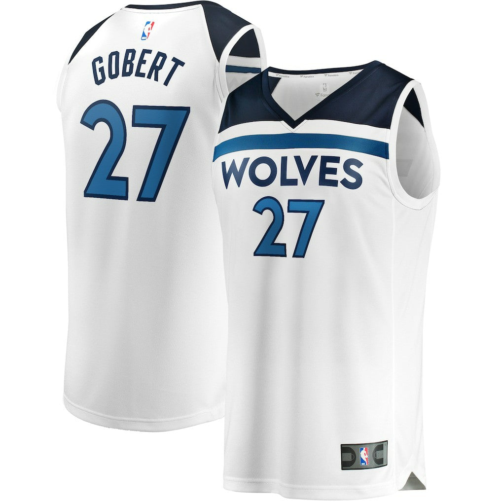 Rudy Gobert Minnesota Timberwolves Fast Break Replica Player Jersey Association Edition White - Fanatics