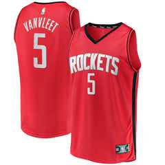 Fred VanVleet Houston Rockets Youth Fast Break Replica Player Jersey Icon Edition Red - Fanatics