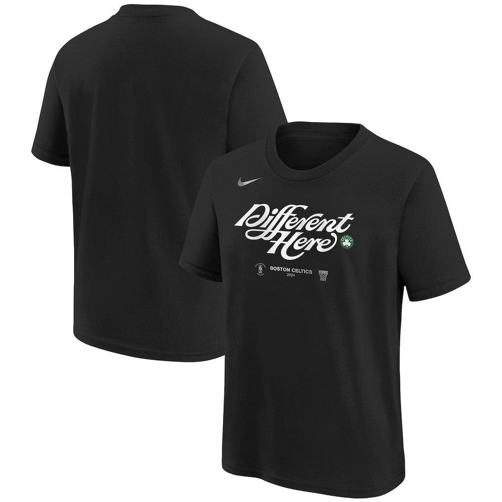 Boston Celtics Youth 2024 NBA Playoffs Mantra T-Shirt Black - Nike