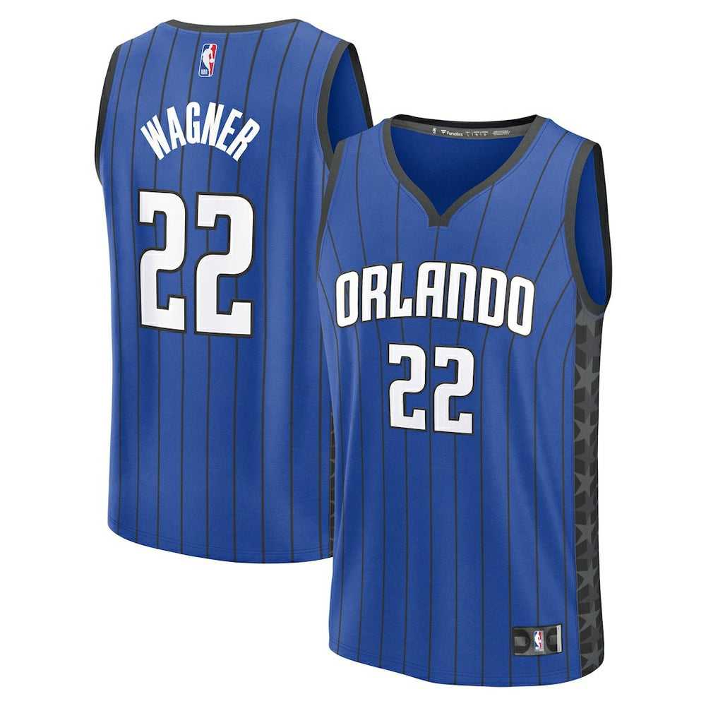 Franz Wagner Orlando Magic Youth Fast Break Replica Player Jersey Statement Edition Blue - Fanatics