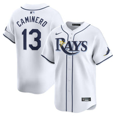 Junior Caminero Tampa Bay Rays Nike Youth Home Limited Player Jersey - White Jerseys