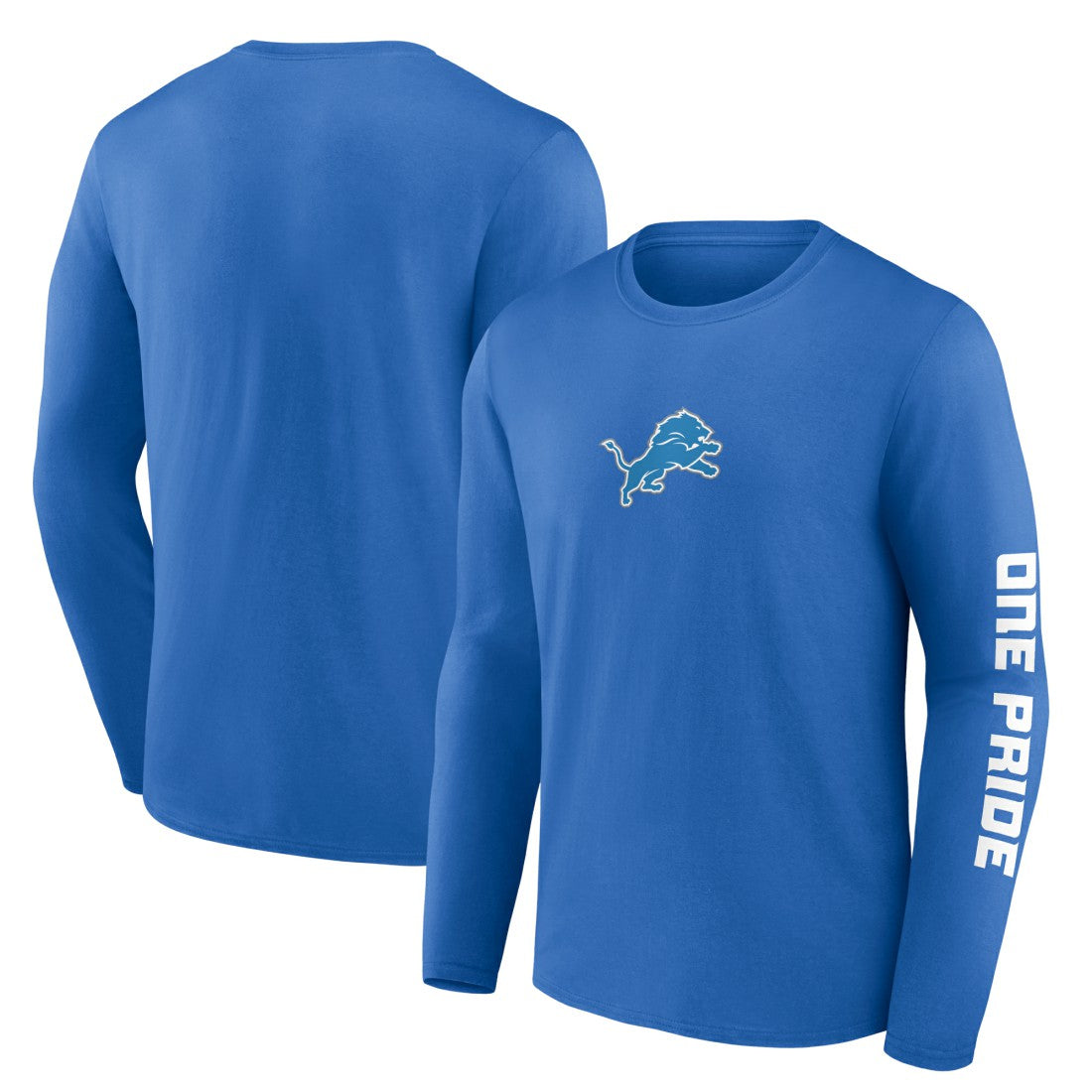 Detroit Lions One Pride Long Sleeve T-Shirt - Blue T-shirts