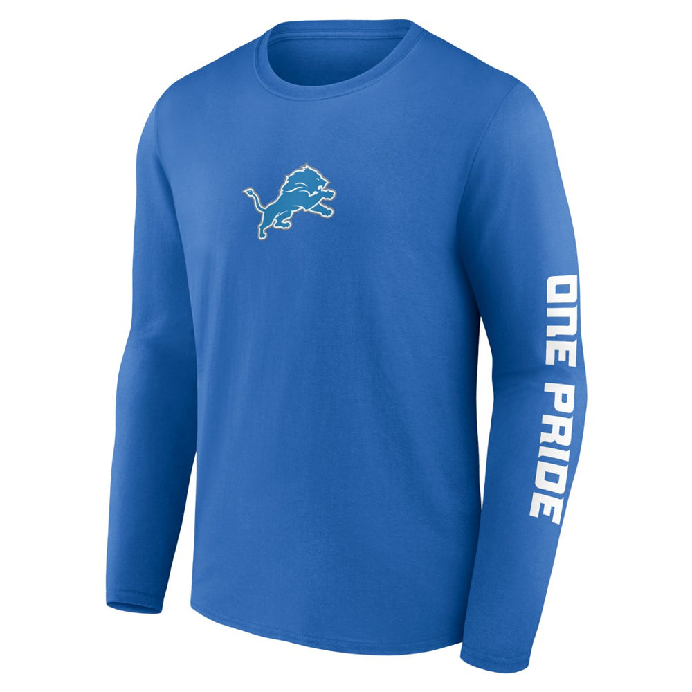 Detroit Lions One Pride Long Sleeve T-Shirt - Blue T-shirts