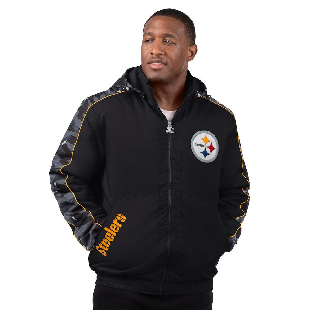 Pittsburgh Steelers Starter Thursday Night Gridiron Full-Zip Jacket - Black Jackets