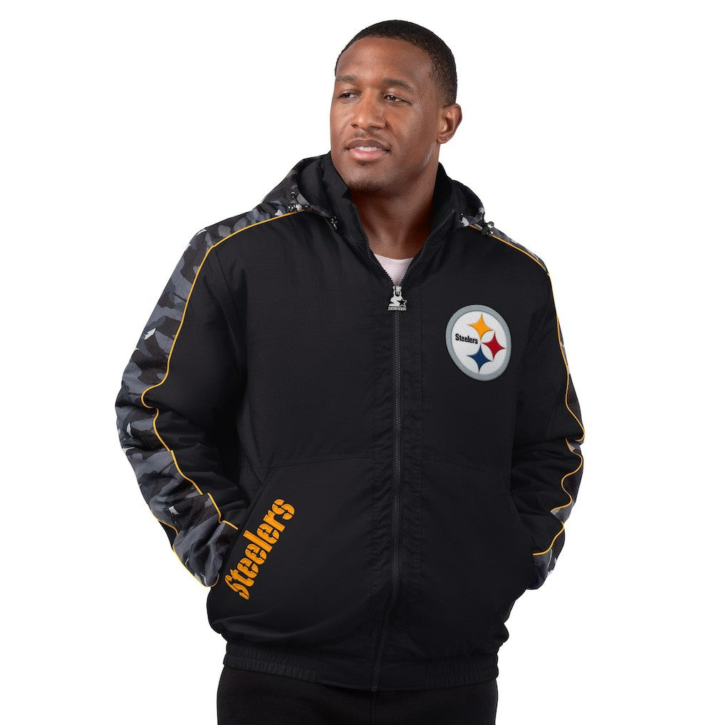 Pittsburgh Steelers Starter Thursday Night Gridiron Full-Zip Jacket - Black Jackets