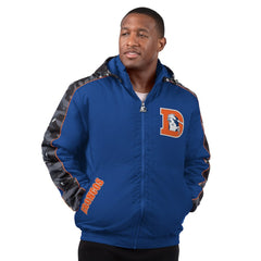 Denver Broncos Starter Thursday Night Gridiron Full-Zip Hoodie Jacket - Navy Hoodies
