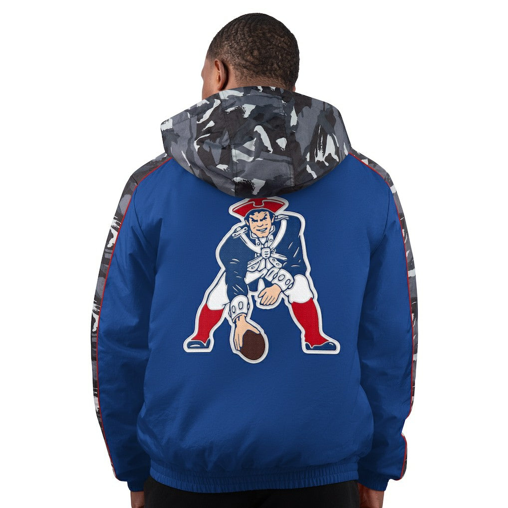 New England Patriots Starter Thursday Night Gridiron Full-Zip Hoodie Jacket - Navy Hoodies