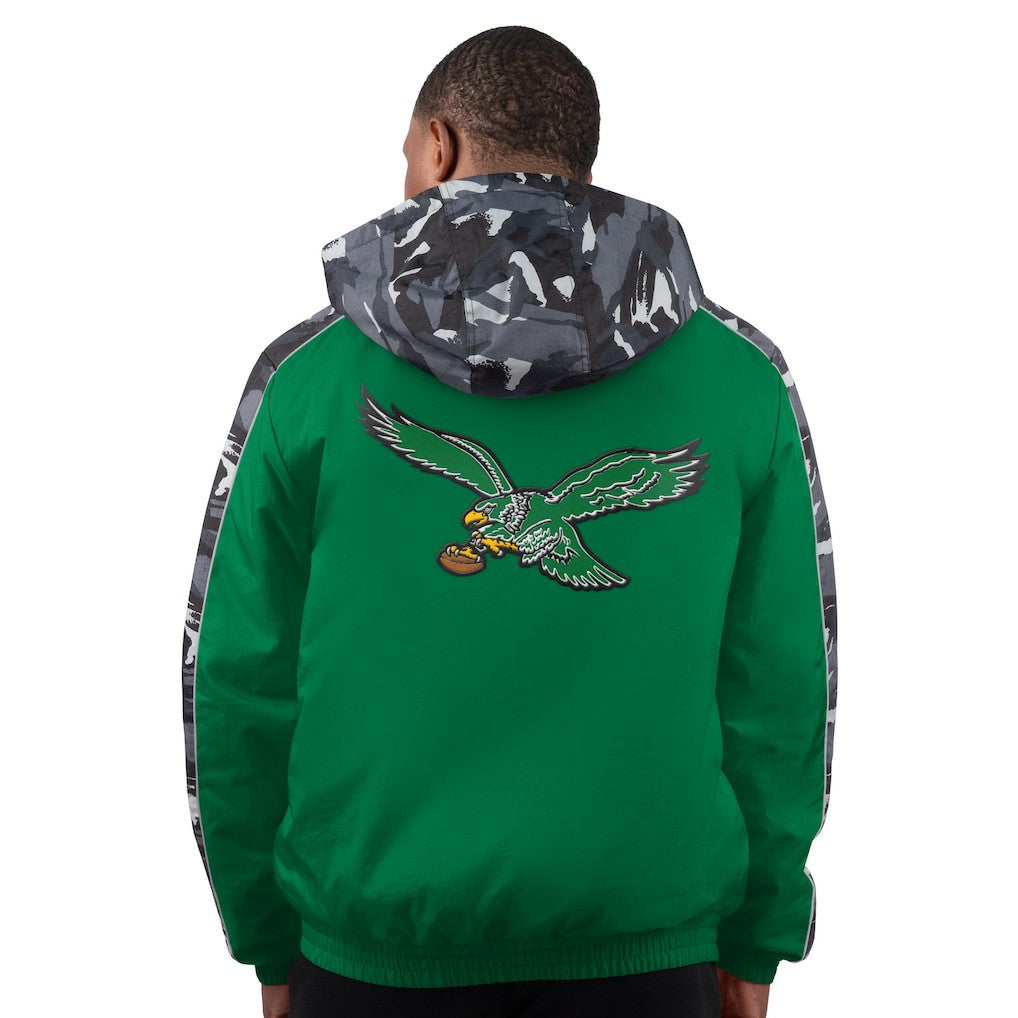 Philadelphia Eagles Starter Thursday Night Gridiron Full-Zip Hoodie Jacket - Kelly Green Hoodies