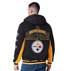 Pittsburgh Steelers G-III Extreme No Huddle Commemorative Full-Zip Hoodie Jacket - Black Hoodies