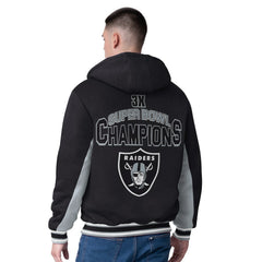 Las Vegas Raiders G-III Extreme No Huddle Commemorative Full-Zip Hoodie Jacket - Black Hoodies
