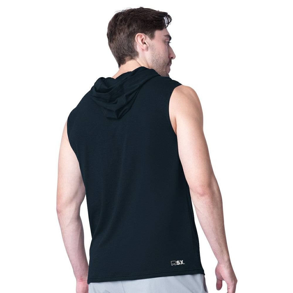 Chicago Bears MSX by Michael Strahan Action Sleeveless Pullover Hoodie - Navy Hoodies