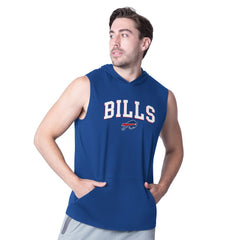 Buffalo Bills MSX by Michael Strahan Action Sleeveless Pullover Hoodie - Royal Hoodies