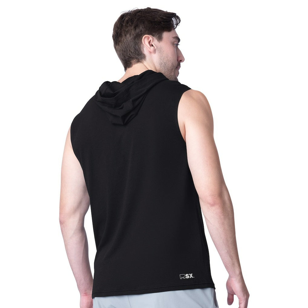 Jacksonville Jaguars MSX by Michael Strahan Action Sleeveless Pullover Hoodie - Black Hoodies