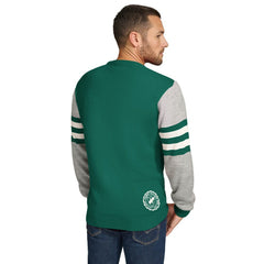 New York Jets Tommy Hilfiger Acrylic Crewneck Pullover Sweater - Green/Heather Gray Pullover