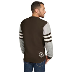 Cleveland Browns Tommy Hilfiger Acrylic Crewneck Pullover Sweater - Brown/Heather Gray Pullover