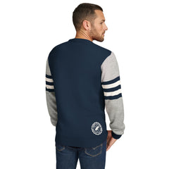 Tennessee Titans Tommy Hilfiger Acrylic Crewneck Pullover Sweater - Navy/Heather Gray Pullover