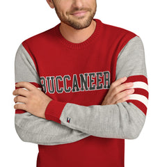 Tampa Bay Buccaneers Tommy Hilfiger Acrylic Crewneck Pullover Sweater - Red/Heather Gray Pullover