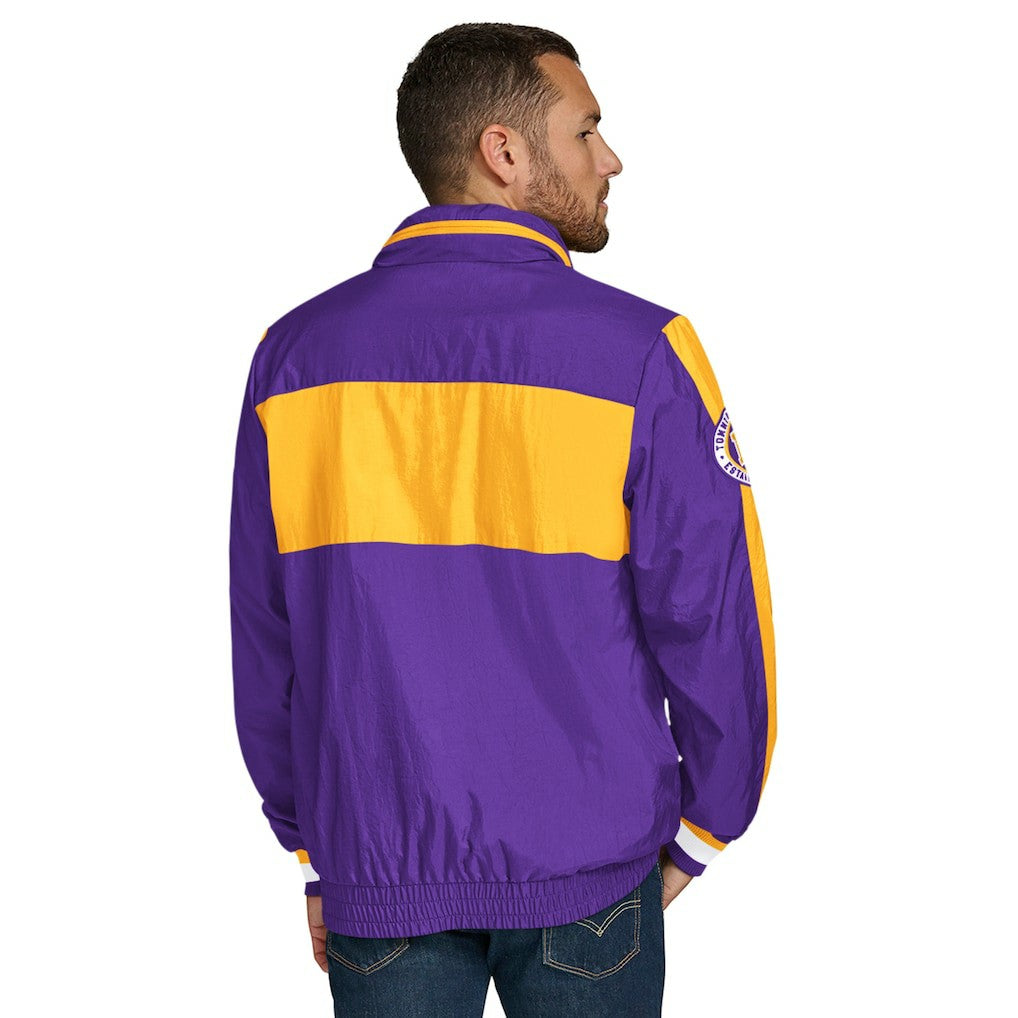 Minnesota Vikings Tommy Hilfiger Gael Lightweight Half-Zip Hoodie Jacket - Purple Hoodies