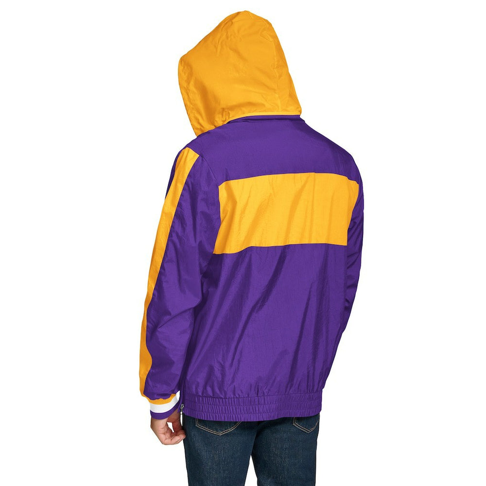 Minnesota Vikings Tommy Hilfiger Gael Lightweight Half-Zip Hoodie Jacket - Purple Hoodies