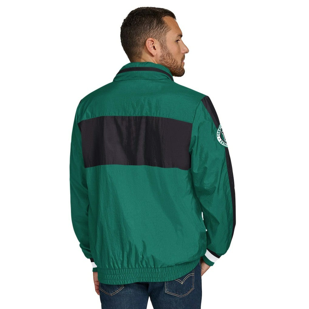 New York Jets Tommy Hilfiger Gael Lightweight Half-Zip Hoodie Jacket - Green Hoodies