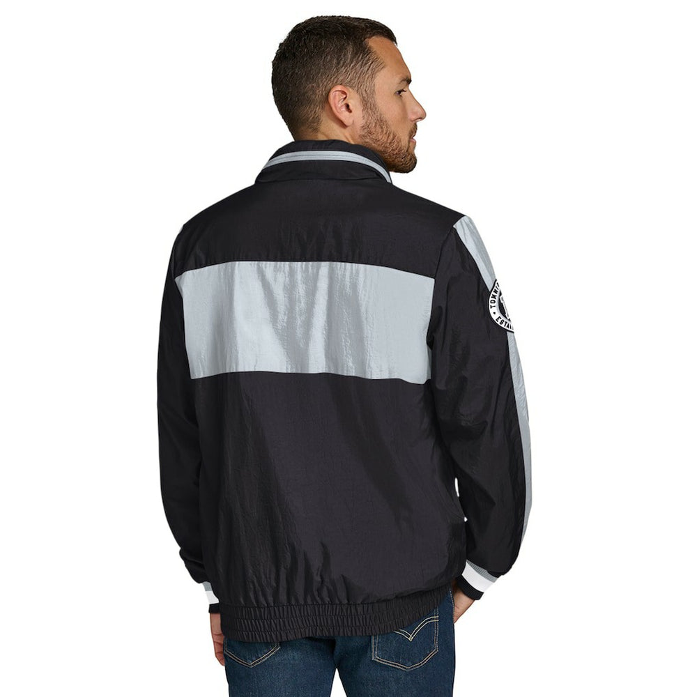 Las Vegas Raiders Tommy Hilfiger Gael Lightweight Half-Zip Hoodie Jacket - Black Hoodies