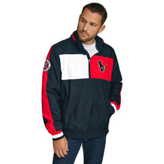 Houston Texans Tommy Hilfiger Gael Lightweight Half-Zip Pullover Hoodie Jacket - Navy Hoodies