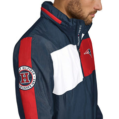 New England Patriots Tommy Hilfiger Gael Lightweight Half-Zip Hoodie Jacket - Navy Hoodies