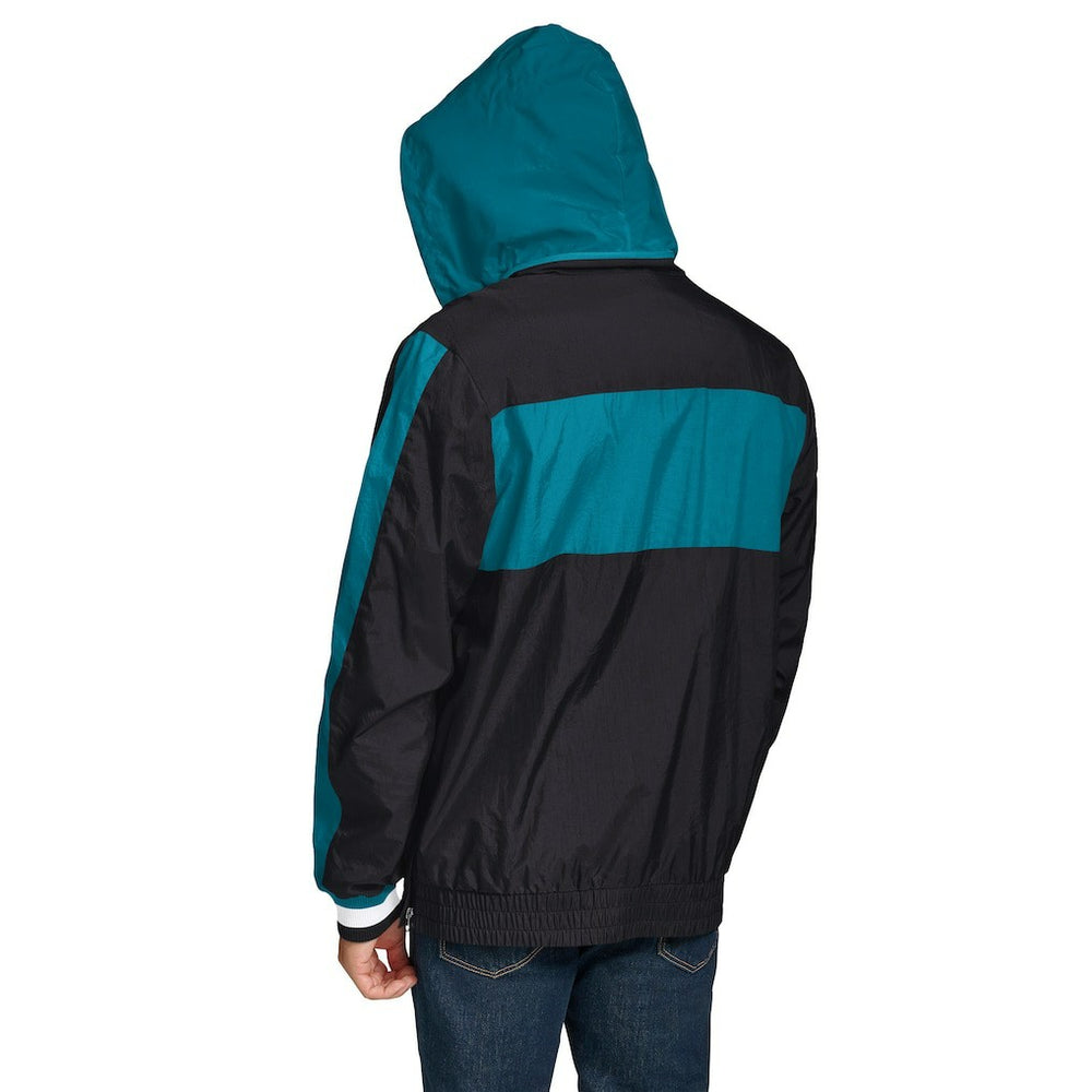 Jacksonville Jaguars Tommy Hilfiger Gael Lightweight Half-Zip Pullover Hoodie Jacket - Black Hoodies