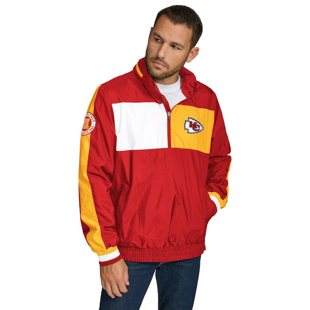 Kansas City Chiefs Tommy Hilfiger Gael Lightweight Half-Zip Hoodie Jacket - Red Hoodies