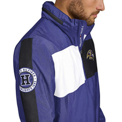 Baltimore Ravens Tommy Hilfiger Gael Lightweight Half-Zip Pullover Hoodie Jacket - Purple Hoodies
